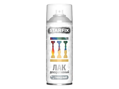 Лак декоративный акриловый прозрачный 520 мл Starfix SM-29631-1