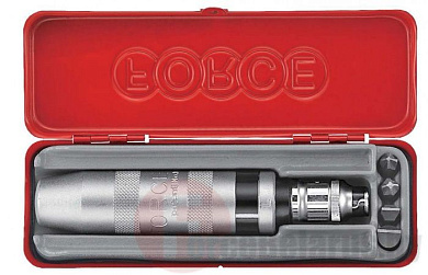 Ударно-поворотная отвертка с набором бит Force 5064 6 пр.