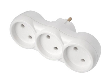 Разветвитель 3-местный, б/з, 16А, 250В, Bylectrica РВ16-376