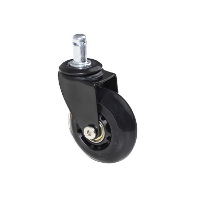 Колесо меб. SKATE d63 со штоком, черный PRIME by AKS 112831