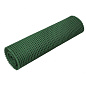 Решетка заборная в рулоне, облегченная, 0,8х20 м, ячейка 17х14 мм, пластиковая, зеленая Россия 64522
