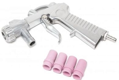 Пистолет для пескоструйного аппарата SBCG с комплектом сопел 4, 5, 6, 7 мм RockForce RF-SBC-GUN5