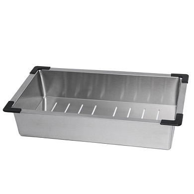 Коландер для кухонной мойки, нержавеющая сталь, сатин WISENT W30470