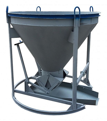 Бадья для бетона «Рюмка» 1,0 (БН-1,0), с лотком 
600х1250 мм усиленная TOR 1010843