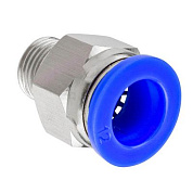 Фитинг для пластиковых трубок 12 мм-наружная резьба 1/4'' Forsage F-SPC12-02