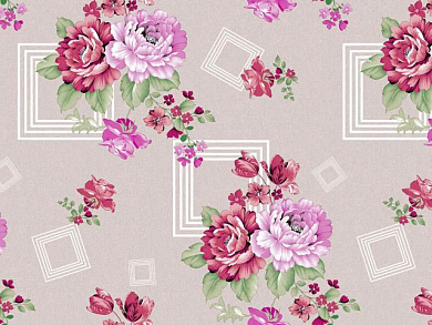 Клеенка столовая, нетканая основа с ПВХ покр. "DECO", 1 м.пог., (продажа кратно 20 м!) PERFECTO LINEA 11-165191