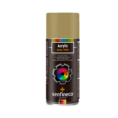 Краска-спрей акриловая зеленое золото 400 мл. Paint Acrylic Metallic Green Gold Senfineco 4139