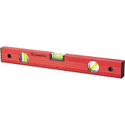 Уровень алюминиевый, 3 глазка, красный, линейка Matrix