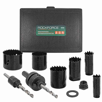 Набор пил кольцевых биметаллических HSS 9 пр. RockForce RF-BHS09