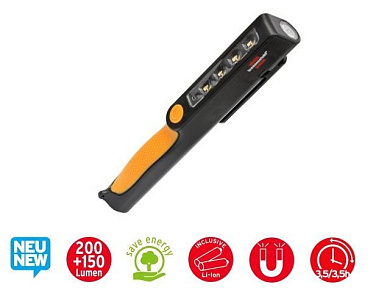 Фонарь-переноска аккумуляторный 200+, с магнитом Brennenstuhl 1175890