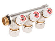 Коллектор с отсекающими вентилями, 3/4''х3 вых. (16х2.0) AV Engineering