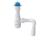 Сифон для умывальника с разборным выпуском 64мм, с гибкой трубой 1 1/4",