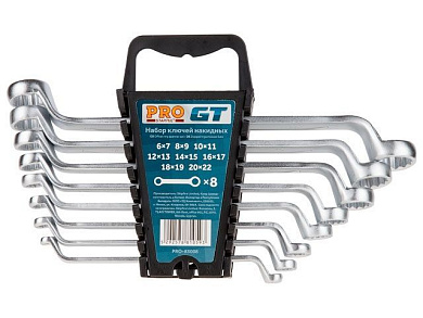 Набор ключей накидных 6-22 мм 8 пр GT Pro Startul PRO-83008
