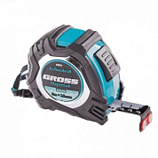 Рулетка Magnetisch, обрезиненный корпус, автоматическая фиксация, Нейлоновое покрытие, зацеп с магнитом Gross