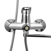 Смеситель для ванны, цинк, хром Wisent W22215