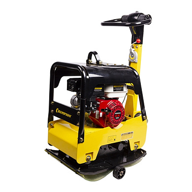 Виброплита с бензиновым двигателем, 25 кН, HondaGX160 4 кВт, рев.гидр.рез. CHAMPION PC1345RHH