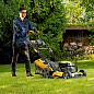 Газонокосилка бензиновая GLD-520SP-VE, 196 см3, ширина 52 см, привод, вариатор, электрический старт, 60 л Denzel 58806