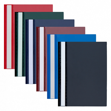 Папка-скоросшиватель "Panta Plast", А4, панорама, темно-синий