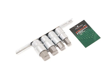 Набор головок-бит HEX 1/2'' 4 пр. 55 мм RockForce RF-40917