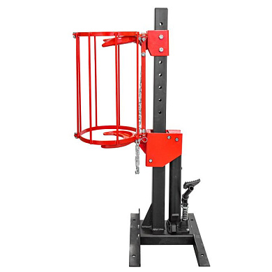 Стяжка пружин гидравлическая напольная с навесным защитным каркасом Forsage F-1500-6Q