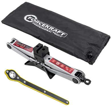 Домкрат механический ''ромб'' 2 т, 115-400 мм ForceKraft FK-10152A