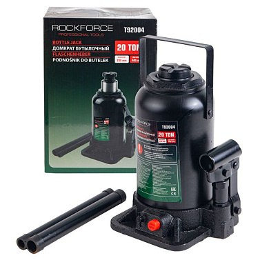 Домкрат бутылочный 20 т, 235-445 мм, RockForce RF-T92004 DS
