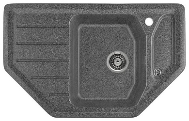 Мойка кухонная из мраморной крошки, графит, E08-24 Gerhans