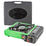 Плита газовая портативная, 34х25.5х8.5см, 2.5кВт, 700°С, расход газа 160г/ч RockForce RF-BDZ-MS155