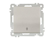 Выключатель проходной 1-клав., скрытый, без рамки, пруж. зажим, титан, DARIA, 10 A, 250 V, IP 20, Mutlusan 21004030183