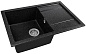 Мойка кухонная из мраморной крошки, черный, B27-22 Gerhans