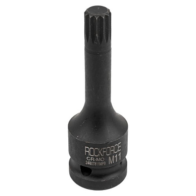 Головка-бита SPLINE ударная M11, 1/2" RockForce RF-24807811MPB