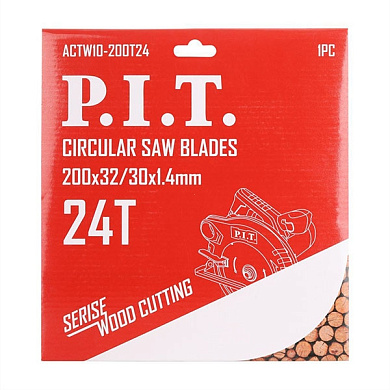 Диск пильный 200x32/30x1,4 мм 24T PIT ACTW10-200T24