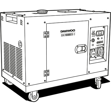 Генератор дизельный DDAE 10000DSE-3 Daewoo Power DDAE 10000DSE-3(2024)