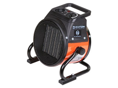 Нагреватель воздуха электр. EHR-02/1D, 2 кВт, 220 В, термостат, керамика PTC Ecoterm ET1521-9