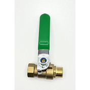 Кран воздушный шаровый, внутр. резьба/наруж. резьба 3/8", латунь H-D HD-BV8-MF38