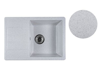 Мойка кухонная из искусственного камня MISTA серый 615х440 мм, AV Engineering AVE615440GRA