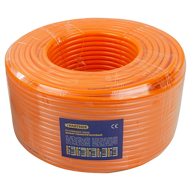 Пневмошланг полиуретановый 10x8 мм 1 метр, для воздуха, 100 м в бухте Partner PA-PU-1080