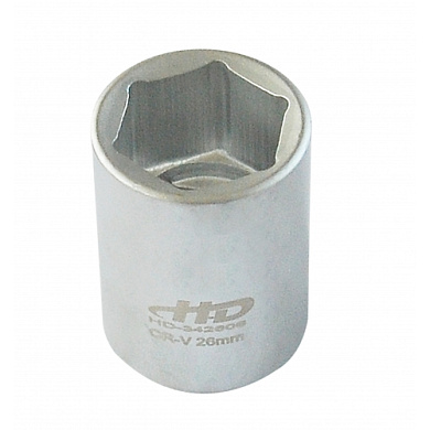 Головка торцевая 3/4" 6-гр 26 мм L50 мм CrV H-D HD-342606