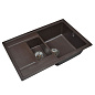 Мойка кухонная из мраморной крошки, coffee, Wisent WQ780-27