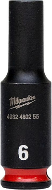 Ударная головка 6 мм 1/4" Shockwave Milwaukee 4932480255