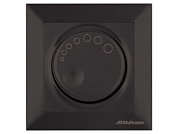 Выключатель поворотный, диммер, скрытый винт. зажим 1000Вт, черный DARIA Mutlusan 2120 444 0284