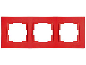 Рамка 3-ая горизонтальная красная, RITA, Mutlusan 22208001304