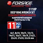Набор ключей накидных, отогнутых на 75 град 12 пр 6х7-30х32 мм Forsage F-5118P