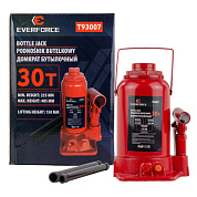 Домкрат бутылочный 30 т, 255-405 мм EVERFORCE EF-T93007