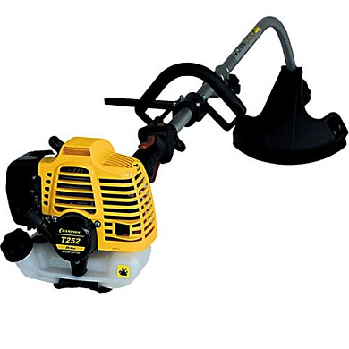 Триммер бензиновый, 0,75 кВт., 25,4 см. куб., гнутый вал, триммер. головка, бак 0,750 мл. Champion T252