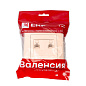Валенсия розетка компьютерная RJ-45 2-местная кремовая EKF PROxima EWK02-035-20