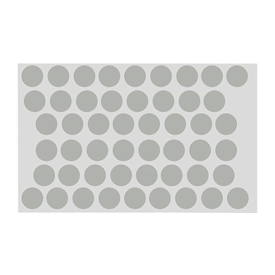 Заглушка самоприлипающая к конфирматам серый цвет (171) (лист-50шт.) AKS 45053