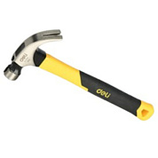 Молоток-гвоздодер Deli 0,5 кг, фиберглассовая рукоятка