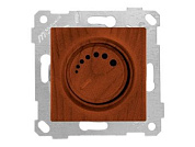 Выключатель поворотный, диммер, скрытый, без рамки, винт. зажим, 600Вт, вишня, RITA, 220VAC, 60 - 600VA, 50 Hz, IP20, Mutlusan 22004400256