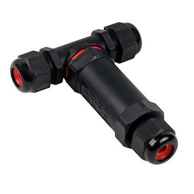 Кабельный коннектор Т-образный (клеммник 5PIN) IP68 FreeTools plc-uac-cb5T